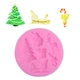 Молд новогодний силикон 75 мм розовый - изображение 8