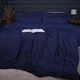 Простынь на резинке MirSon Велюр Winter Frost 28-0006 Navy blue Velvet 80х190 (2200004000107) - изображение 2