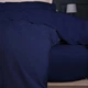 Простынь на резинке MirSon Велюр Winter Frost 28-0006 Navy blue Velvet 160х200 (2200003999907) - изображение 5