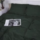 Пододеяльник MirSon 110х140 Satin Stripe 30-0017 Green (2200005254202) - изображение 1