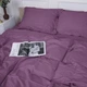 Простынь MirSon двуспальная 200x220 см 30-0008 Smoky Pink Satin Stripe (2200005250495) - изображение 1
