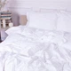 Простынь MirSon евро 220x240 см 30-0001 White Satin Stripe (2200005245880) - изображение 1