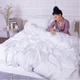 Простынь MirSon евро 220x240 см 30-0001 White Satin Stripe (2200005245880) - изображение 5