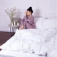 Простынь MirSon евро 220x240 см 30-0001 White Satin Stripe (2200005245880) - изображение 6