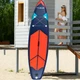 Надувная SUP-доска THUNDER STRIPES 320 см, EVA/ПВХ, стекловолокно, нагрузка до 150 кг, насос до 15 PSI, сиденье для каяка, багажник, 3 плавника(ISL_32F807CE95BC) - изображение 7