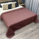 Покрывало стеганое Decorator Велюр куб 220х240 см марсала (85-160) - изображение 1