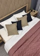 Покрывало стеганое Decorator Велюр куб 220х240 см марсала (85-160) - изображение 4