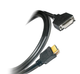 Кабель цифровий HDMI штекер/DVI гніздо серія XL для віддалених джерел версія 2.0 AWG28 Ø7 мм 1 м I-Taki колір чорний HDMI-DVI-MF-01 - зображення 2
