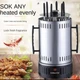 Электрошашлычница Sokany SK-6111 1000Вт шашлычница на 6 шампуров Silver - изображение 4