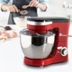 Миксер тестомес Domotec MS-1368 1500W 6 скоростей чаша 4л Red - изображение 5