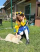 Костюм вишиванка для дівчинки Квітковий жовто-синій 98 - изображение 11