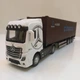 Машинка контейнеровоз Mercedes Actros. Металлическая машинка. Белый - изображение 4
