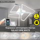 Светодиодная люстра управляемая GALAXY 4Q 80 Вт 550x550x108 мм - изображение 1