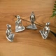 Статуетка декоративна MVM MY HOME Асана Сірий (DH-ST-19-4 GRAY) - зображення 6