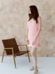 Платье вязаное короткое летнее женское ARTKNIT Ажурное M-L Коралловое (4823093472709) - изображение 4