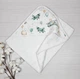 Детское полотенце-уголок 80х80 a.l.babybox Полет зверей Белое - изображение 2