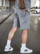 Спортивный костюм мужской oversize летний с футболкой серый комплект шорты и футболка оверсайз с принтом Lite M - изображение 6