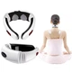 Импульсный массажер-электростимулятор для шейного отдела Neck Massager, электромассажер для шеи Белый MNX-858 - изображение 8