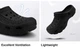 Мужские кроксы лёгкие дышащие черные ТМ 0025-1 44р. 28,5см - изображение 7