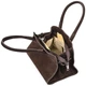 Жіноча замшева сумка-тоут Firenze італійський тout-bag шоколадна замша 51204 - зображення 5