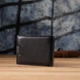 Мужской кожаный кошелек ST Leather черный большой бумажник горизонтальный с отделением для монет и карт 51550 - изображение 11