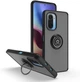 Чохол Fiji Colorframe для Xiaomi Mi 11i матовий бампер з кільцем підставкою Black - зображення 1