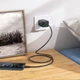 Сетевое зарядное устройство Hoco N56 GaN PD30W / 3A 2USB+2Type-C с быстрой зарядкой Black - изображение 3