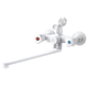 Смеситель для ванны PLAMIX OMEGA-140 EURO SET WHITE (со шлангом, лейкой и кронштейном) (MX9579) - изображение 1