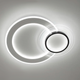 LED люстра MERVIN 75W R ON/OFF бело-черная Luminaria 7500Lm управляемая (без пульта) WHITE/BLACK 500х400х70мм - изображение 1