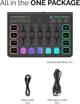 Игровой аудиомикшер 4-канальный саундборд IXTECH, RGB-стриминговый аудиоинтерфейс для ПК с поддержкой XLR-микрофона, аудиоэквалайзер для игр, караоке для поточных подкастов, индивидуальная регулировка громкости - изображение 9