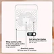 Аккумуляторный настольный мини вентилятор Desktop Stand Fan Белый (1010927-White) - изображение 7