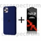 Чехол силиконовый Premium Silicone Case Full для Apple iPhone 11 Pro Max deep navy + Подарок защитное стекло ESD Mietubl для Apple iPhone - изображение 1