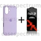 Чохол силіконовий Premium Silicone Case Full Cover для Apple iPhone 16 lavender gray + Подарунок Захисне скло ESD Mietubl для Apple iPhone - зображення 1