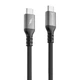 Кабель для зарядки и передачи данных Proove ReGen Silicone Type-C to Type-C 60W 2m Black - изображение 1