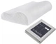 Набор U-tek Подушка Memory Wawe 49х32 см + Наволочка Wawe M Soft Grey Stripe Сатин Серая полоска 49х32х10.5 см (pWaweM+SGS49321) - изображение 1