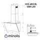 Витяжка декоративна Minola HVS 6812 BL 1200 LED (1200 м3/г, 3 швид., сенсорне кер.) 311121 - изображение 14