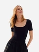 Боди-футболка женская H&M 1154640001c21 2XL Черная (1000000047168) - изображение 1