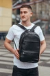 Шкіряний чоловічий рюкзак великий і місткий з натуральної шкіри чорний Tiding Bag 28 х 42 х 18 см (631-MA-047) - зображення 5