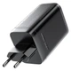 Сетевое зарядное устройство GaN 67W с 2 USB-C и 1 USB-A, выдвижной кабель, защита от перегрева, черное - изображение 3