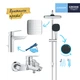 Набір змішувачів 3 в 1 для ванної кімнати Grohe QuickFix Start M-Size UA202305RM - зображення 4