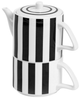 Dzbanek do herbaty HOMLA Breta z filiżanką w paski 300 ml (5906496726972) - obraz 3