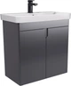 Тумба универсальная МОЙДОДЫР Simple Graphite 70-U c умывальником River 70 графитовая - изображение 2