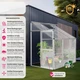 Пристенная теплица 192 x 128 x 202 см. 4,09 м³ с окном вентиляции на крыше - изображение 5