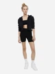 Велосипедки женские H&M 1031523001c21 2XL Черные (KC1000000047462) - изображение 3