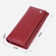 Кошелек женский для карточек из натуральной кожи ST Leather Accessories leather-23089 Бордовый - изображение 3