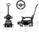 Pojazd Milly Mally Mercedes C-Class Deluxe Czarny (5901761127249) - obraz 7