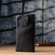 Кошелек женский для карточек из натуральной кожи ST Leather Accessories leather-23101 Черный - изображение 8