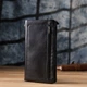Кошелек женский для карточек из натуральной кожи ST Leather Accessories leather-23101 Черный - изображение 9
