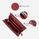 Кошелек женский для карточек из натуральной кожи ST Leather Accessories leather-23102 Бордовый - изображение 4
