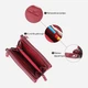 Кошелек женский для карточек из натуральной кожи ST Leather Accessories leather-23108 Бордовый - изображение 4